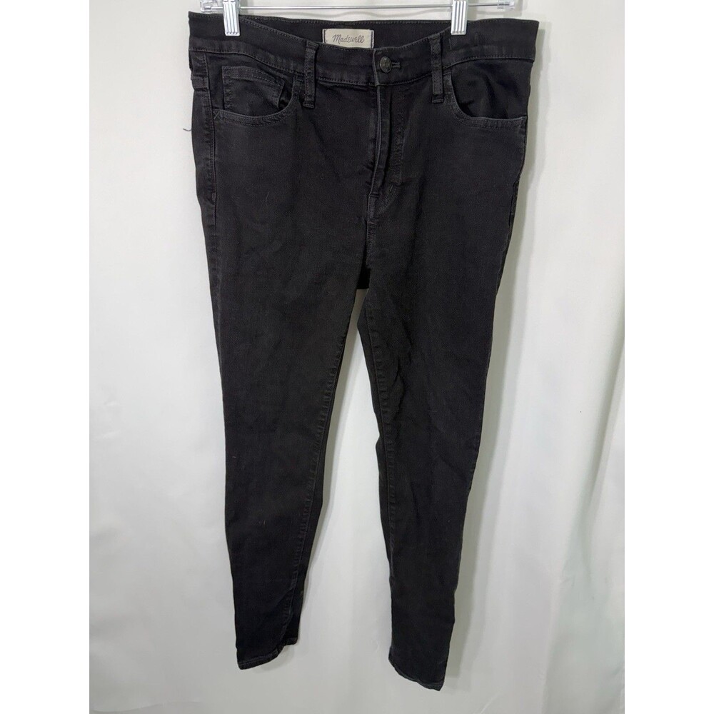 Madewell Roadtripper Skinny Jeans Womens 30 Black High Rise Denim
